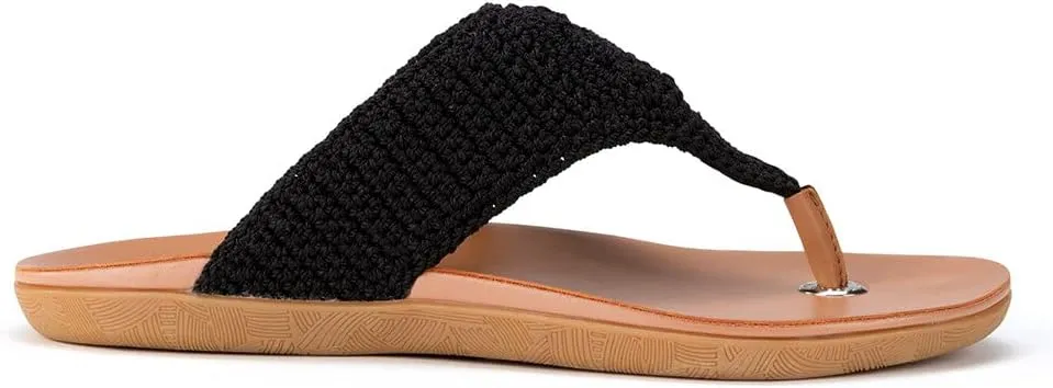 The Sak Shana Thong Sandal in Crochet, Slip On Entry