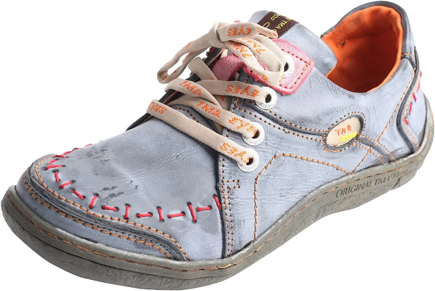 TMA EYES Hand Stitching Leather Women's Sneaker