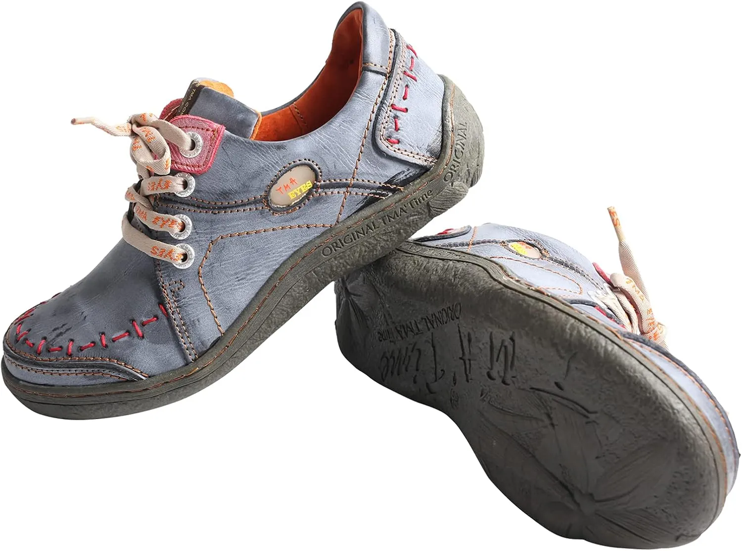 TMA EYES Hand Stitching Leather Women's Sneaker