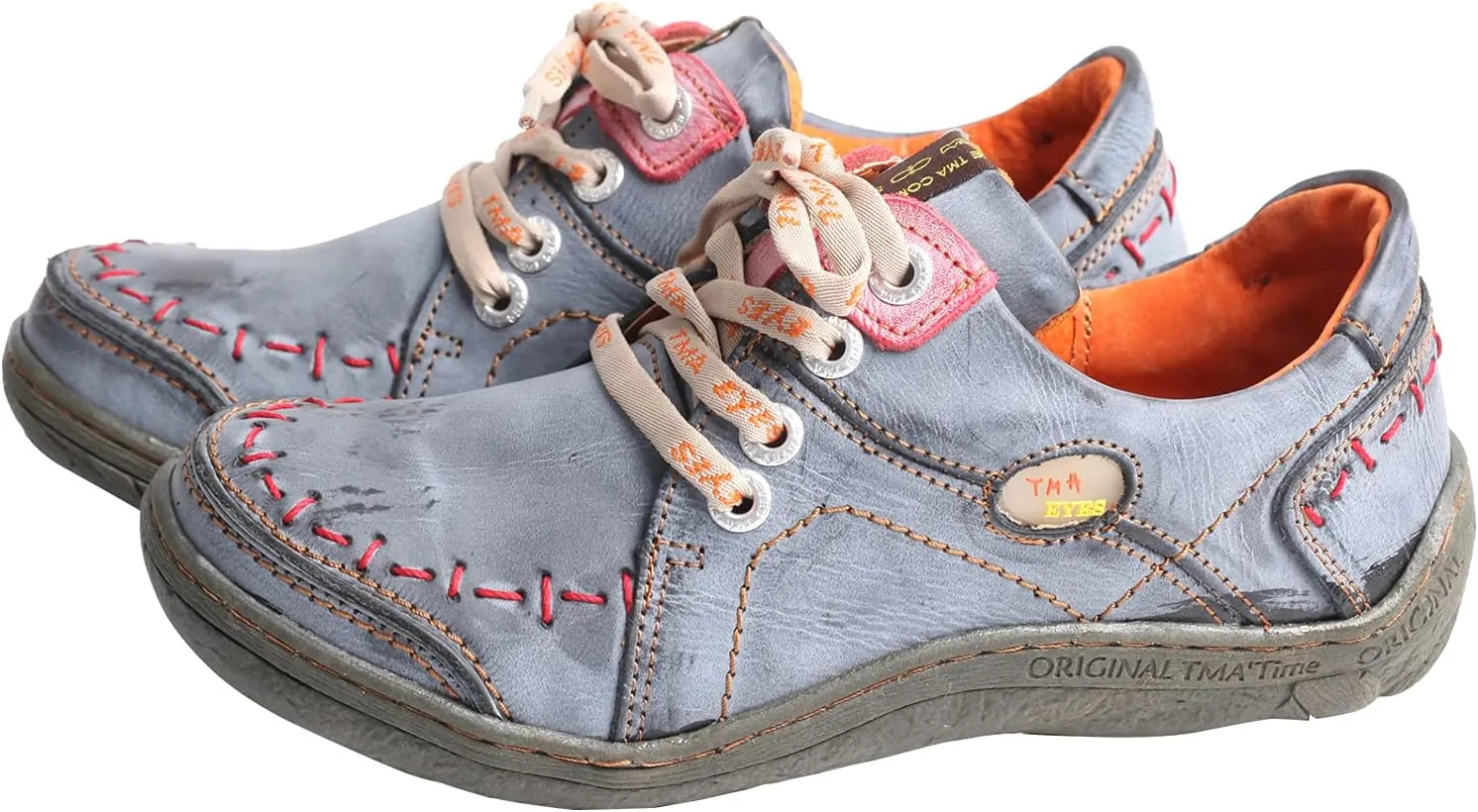 TMA EYES Hand Stitching Leather Women's Sneaker