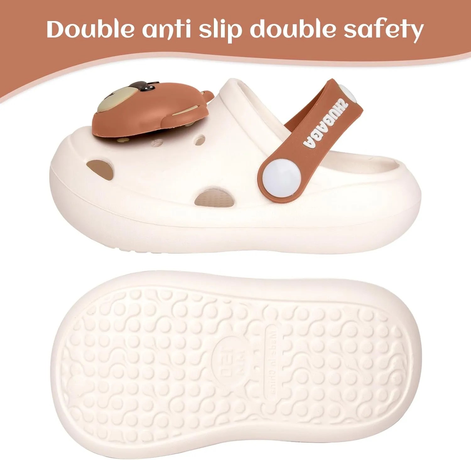 Toddler Little Kids Clogs Slippers Sandals, Non-Slip Girls Boys Clogs Slide Lightweight Garden Shoes Slip-on Beach Pool Shower Slippers