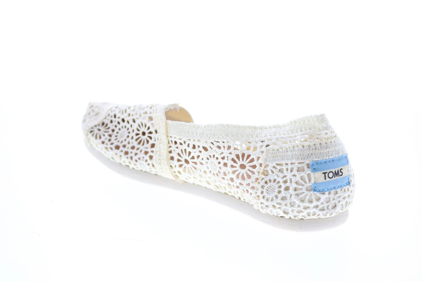 Toms Classic 10007858 Womens Beige Mesh Slip On Loafer Flats Shoes