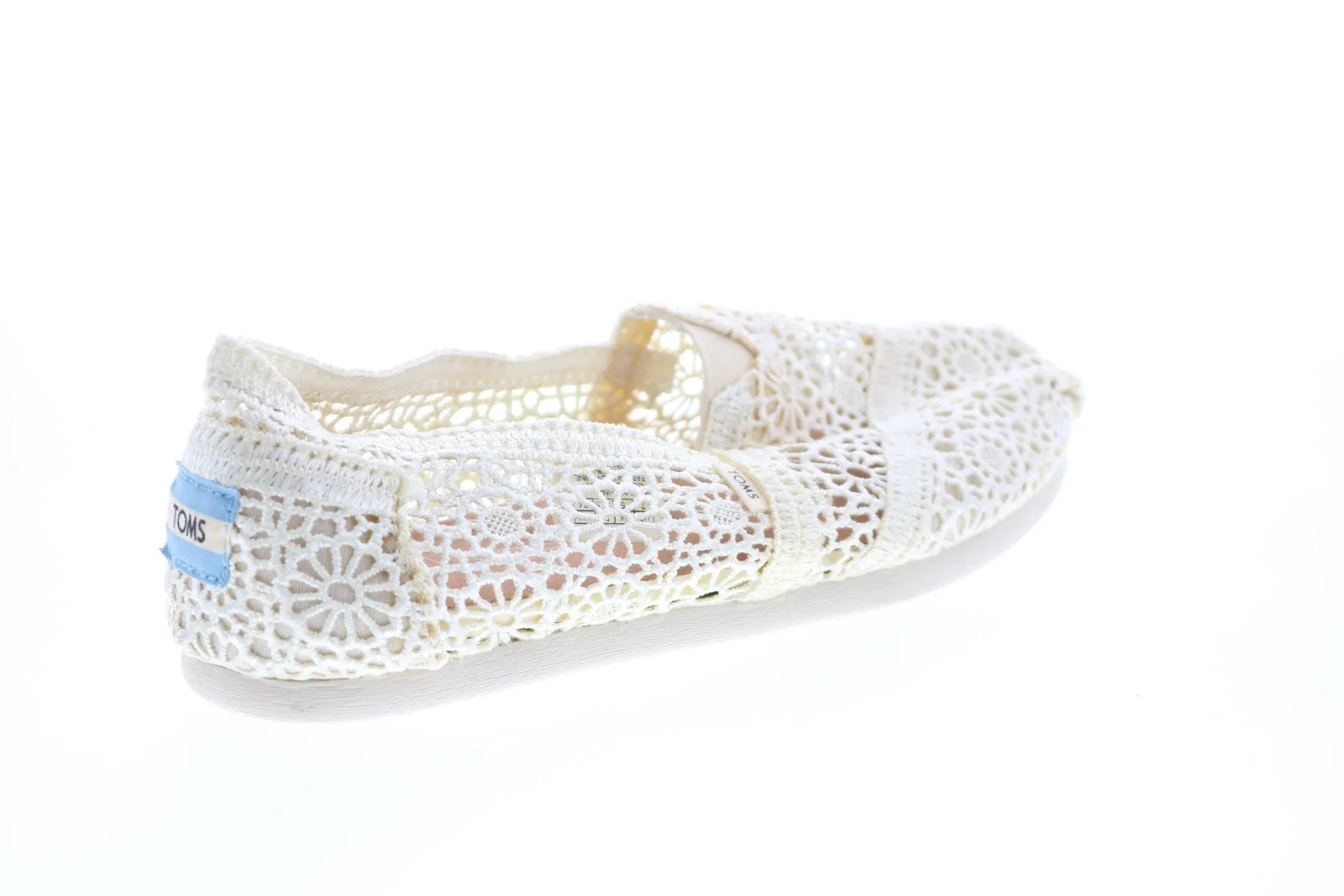 Toms Classic 10007858 Womens Beige Mesh Slip On Loafer Flats Shoes