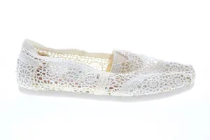 Toms Classic 10007858 Womens Beige Mesh Slip On Loafer Flats Shoes