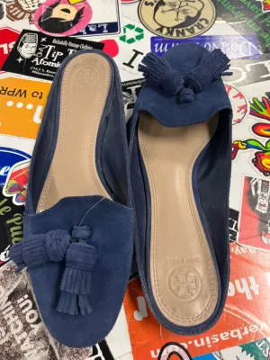 TORY BURCH SUEDE MULES (org$225)