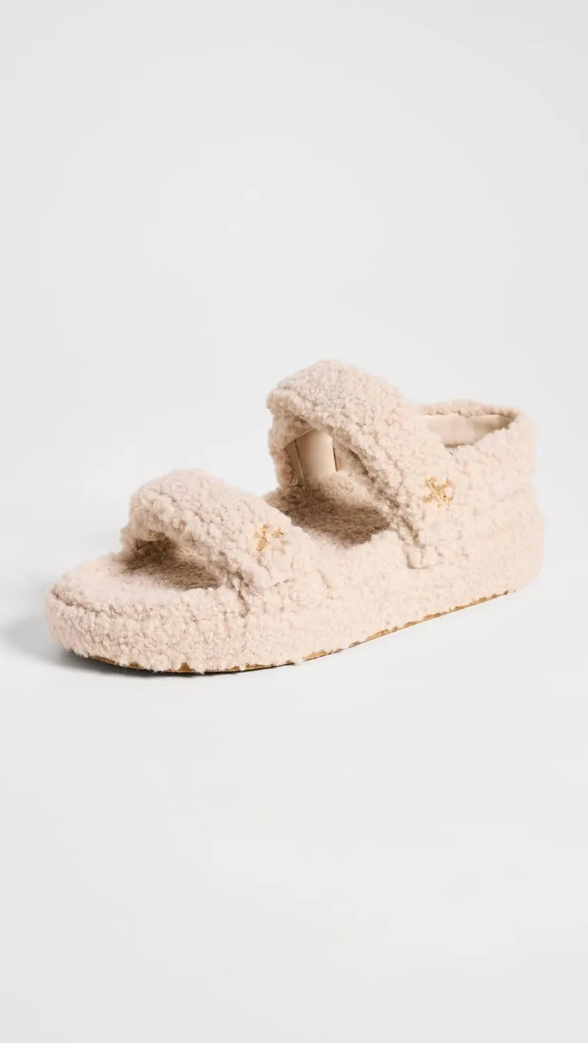 Tory Burch Women's Kira Sherpa Sport Sandals