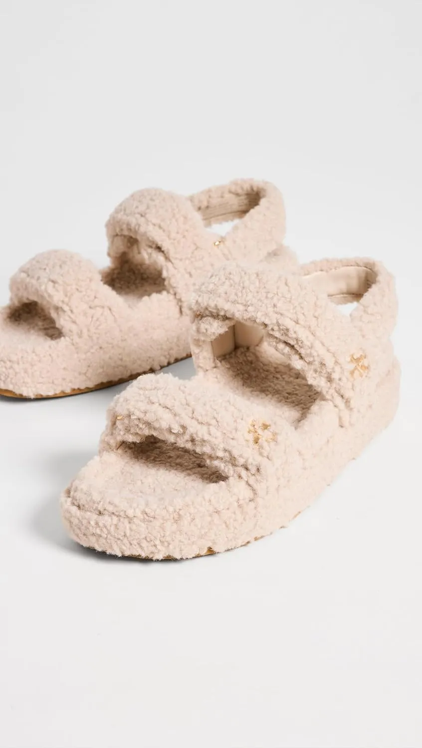 Tory Burch Women's Kira Sherpa Sport Sandals