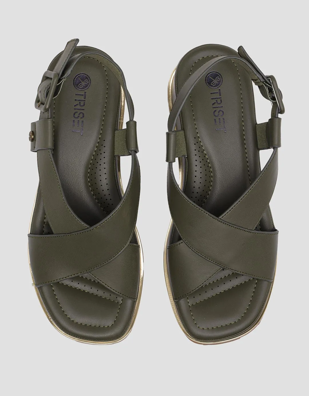 Triset Sandal Wedges Wanita