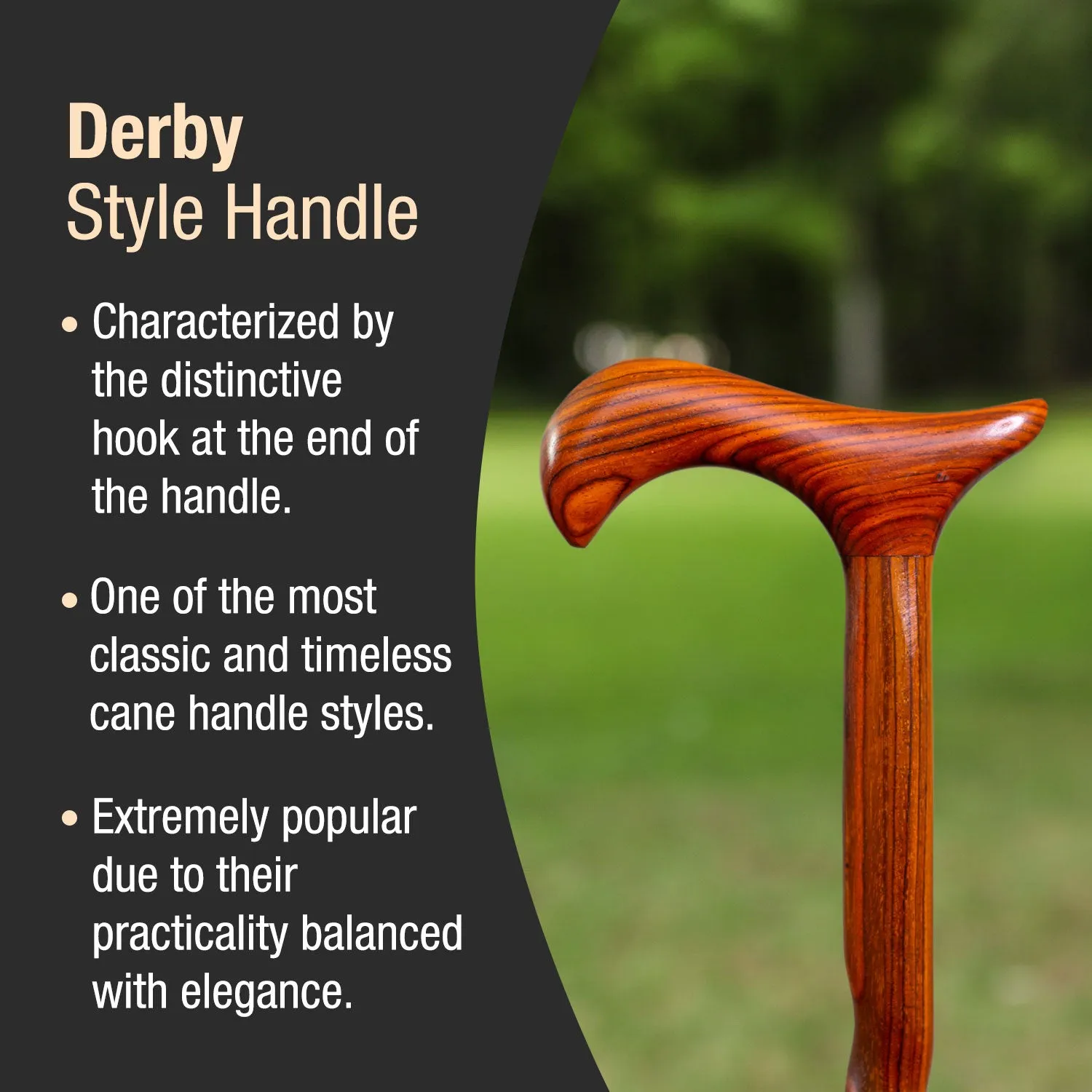 Twisted Cocobolo Derby Handcrafted Walking Cane 37"