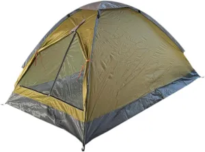 Two Person Camping Tent Easy to Set up Protection Waterproof Canopy Single Layer Shelter Folding for Yard Fishing Family Lawn