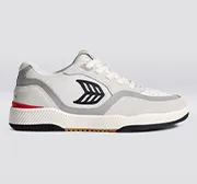 UBA PRO Smoke White Suede Off-White Mesh Black Logo Red Sneaker