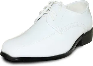 VANGELO Men Dress Shoe TAB and Tux Oxford Formal Tuxedo for Prom Wedding Uniform Medium and Wide Width Black Grey Ivory White Patent