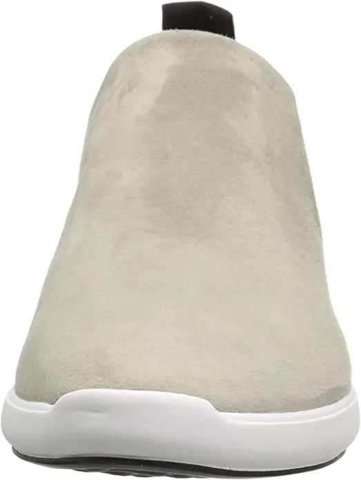 VIA SPIGA Women's Marlow Slip ON Sneaker, Cement Suede, 9.5 M US