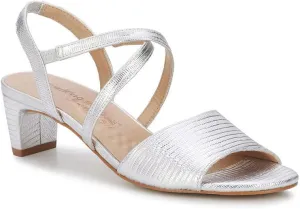 Walking Cradles Liza Womens Sandal 12 CD US SilverLizardMetallic