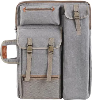 Waterproof Art/Craft Supplies Storage Tote Bag Artist Travel Portfolio Carrying Bag Case Painting Box Large Messenger Bag for Painting Brushes Pencils Palette Paints Sketchbook (Grey1)