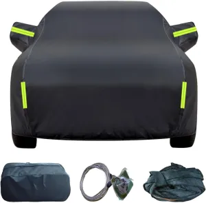 Waterproof Car Cover Compatibility for Lada 110 111 112 2107 Thickened Oxford Cloth Anti-Scratch Anti-Bird Droppings Fallen Leaves Dust Breathable Car Covers(Color:BB,Size:2107)