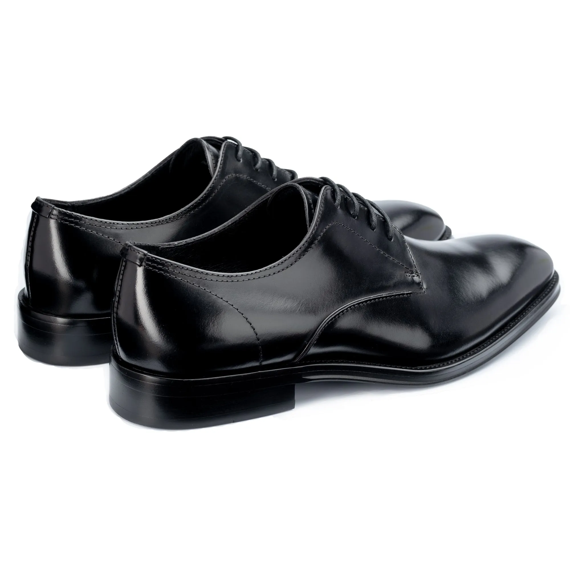 Wilms Black Derby Shoes