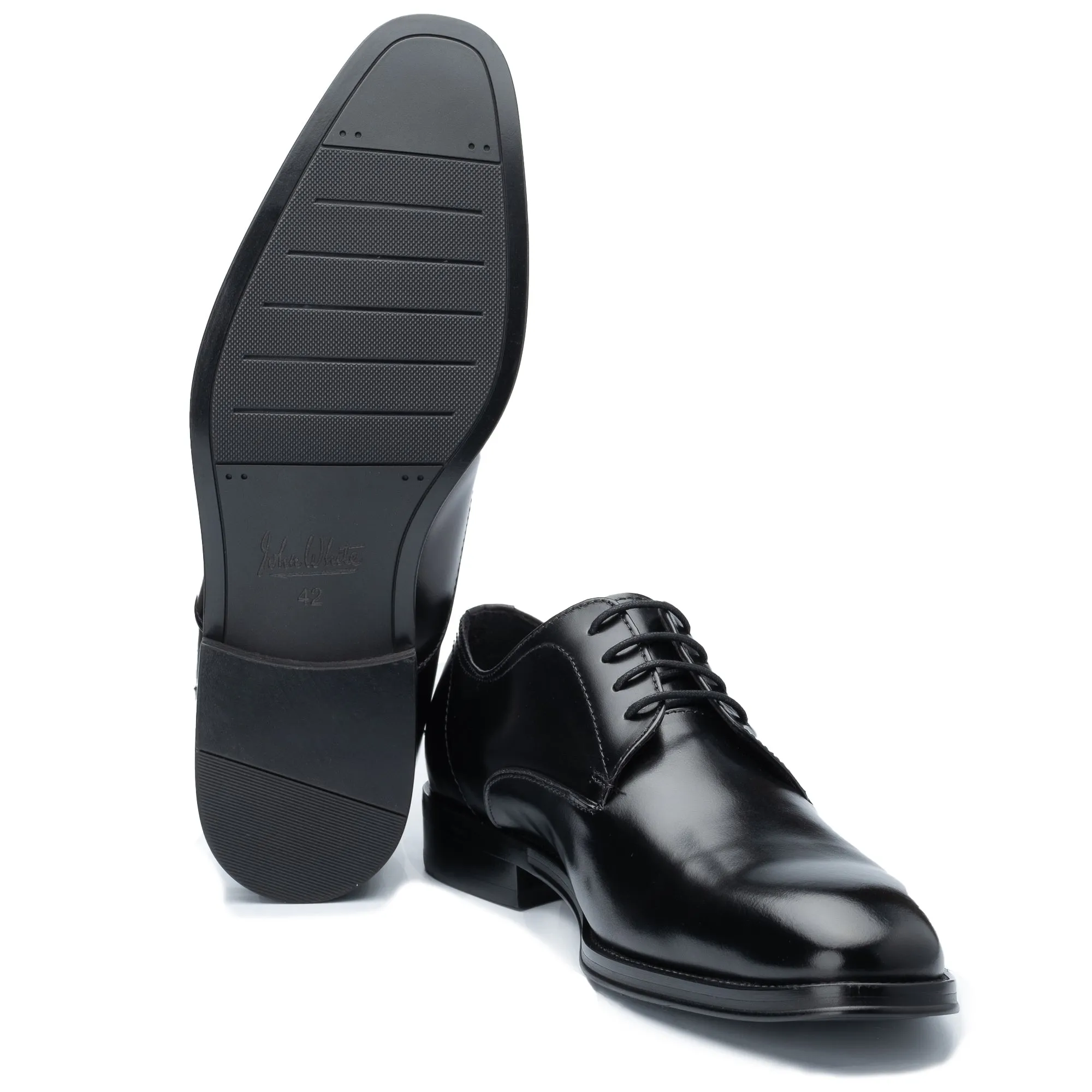 Wilms Black Derby Shoes