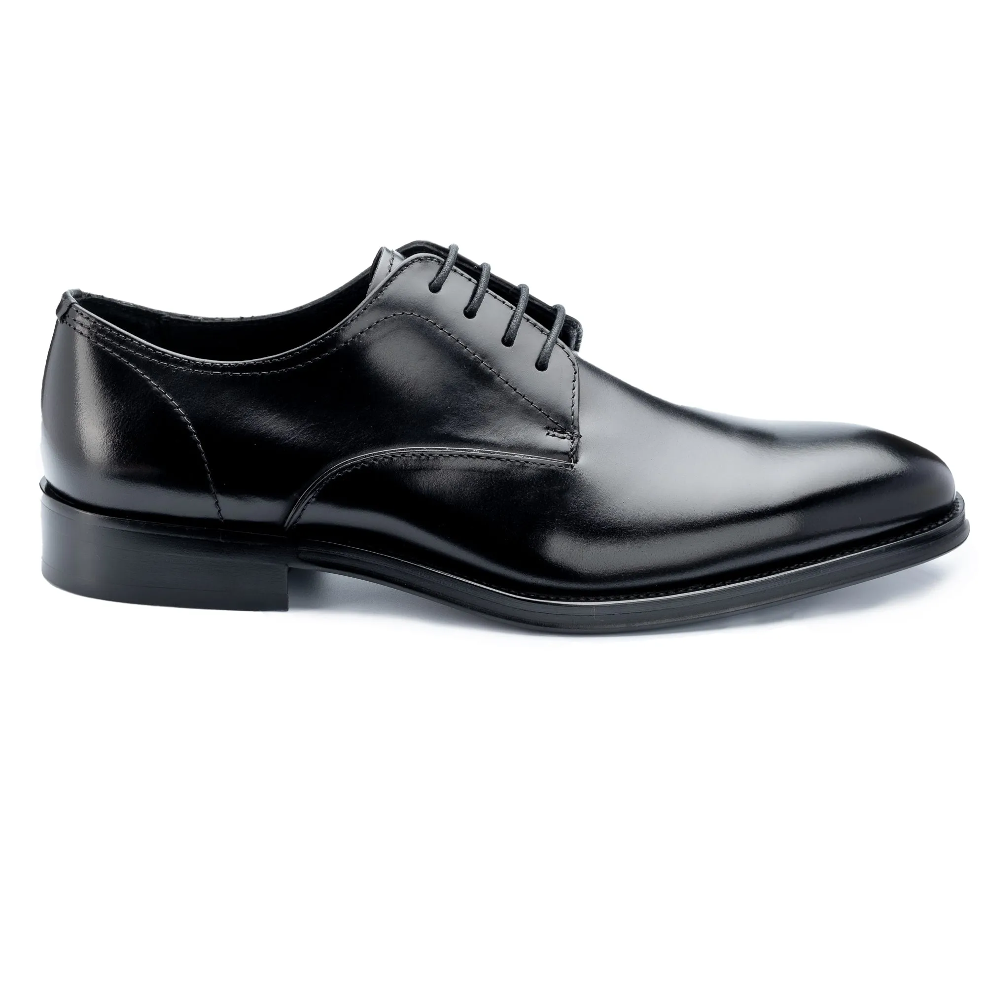 Wilms Black Derby Shoes