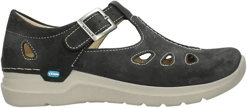 Wolky Comfort Mary Janes Smiley - 40210 Anthracite Suede
