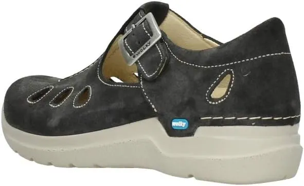 Wolky Comfort Mary Janes Smiley - 40210 Anthracite Suede