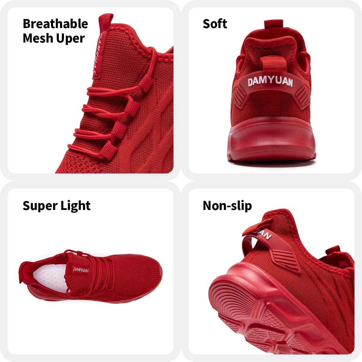 Women Running Shoes Walking Tennis Sport Shoes Women's Gym Sneakers Lightweight Breathable Non Slip Fashion Workout Shoe for Casual Jogging Mesh Sneaker