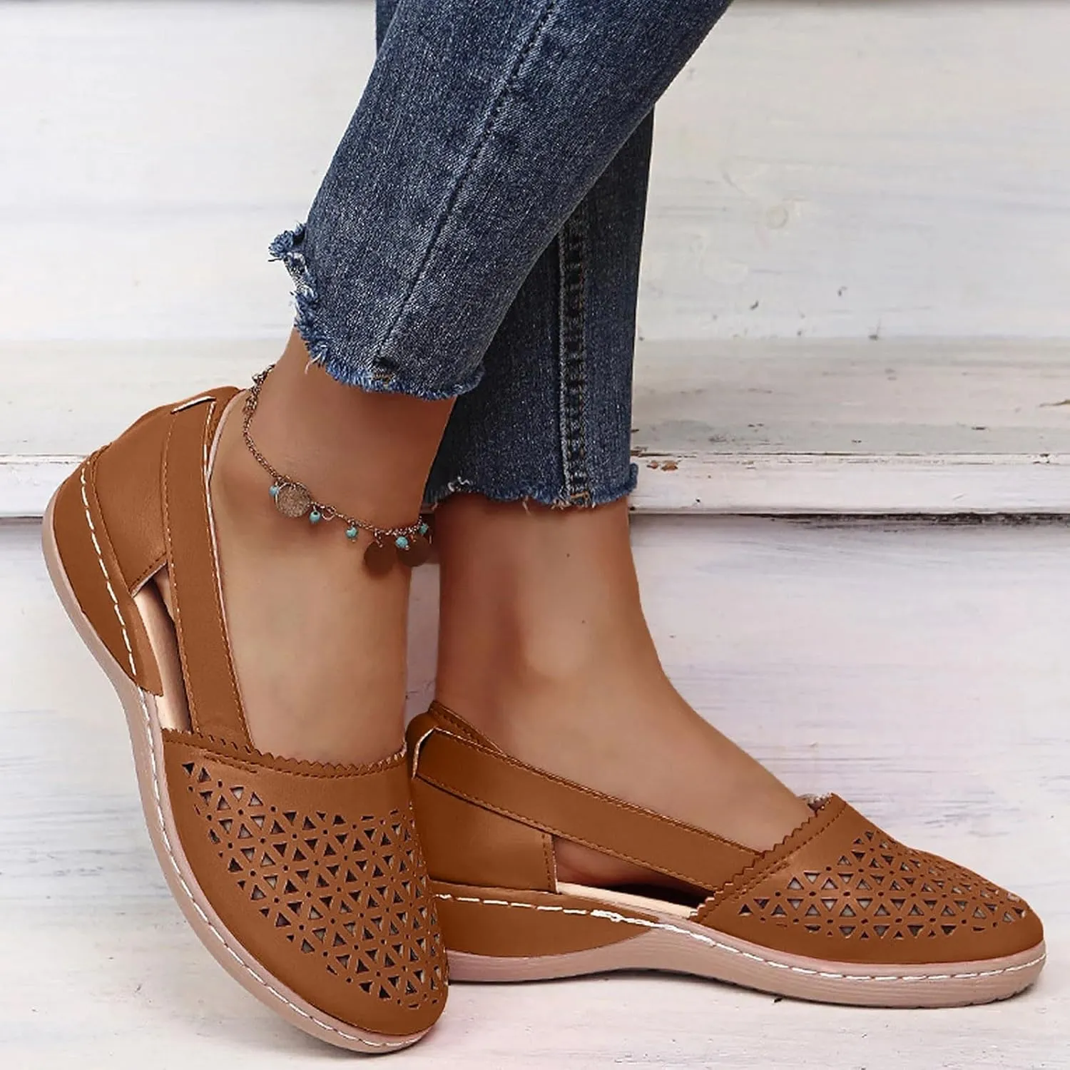 Women Shoes Fashionable And Comfortable Wedge Heeled Thick Soled Sandals Bare Boots Transparent Sandals Can Get Wet