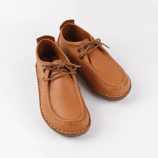 Women's Handmade Leather Casual Comfort Classic Oxford Shoes