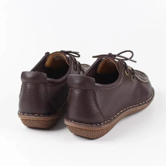 Women's Handmade Leather Casual Comfort Classic Oxford Shoes