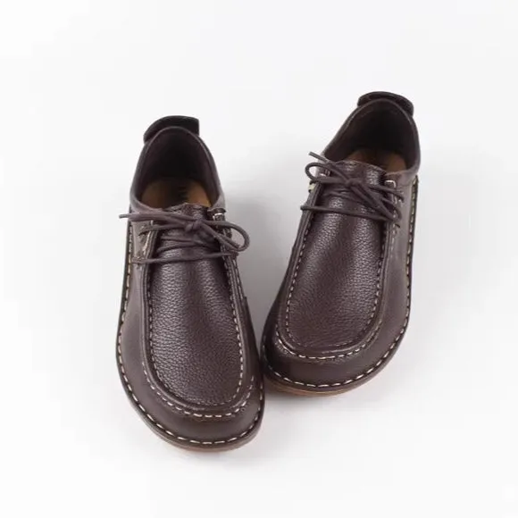 Women's Handmade Leather Casual Comfort Classic Oxford Shoes