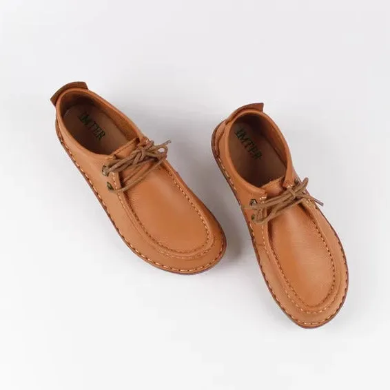 Women's Handmade Leather Casual Comfort Classic Oxford Shoes