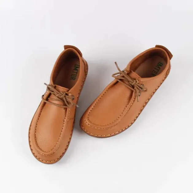 Women's Handmade Leather Casual Comfort Classic Oxford Shoes