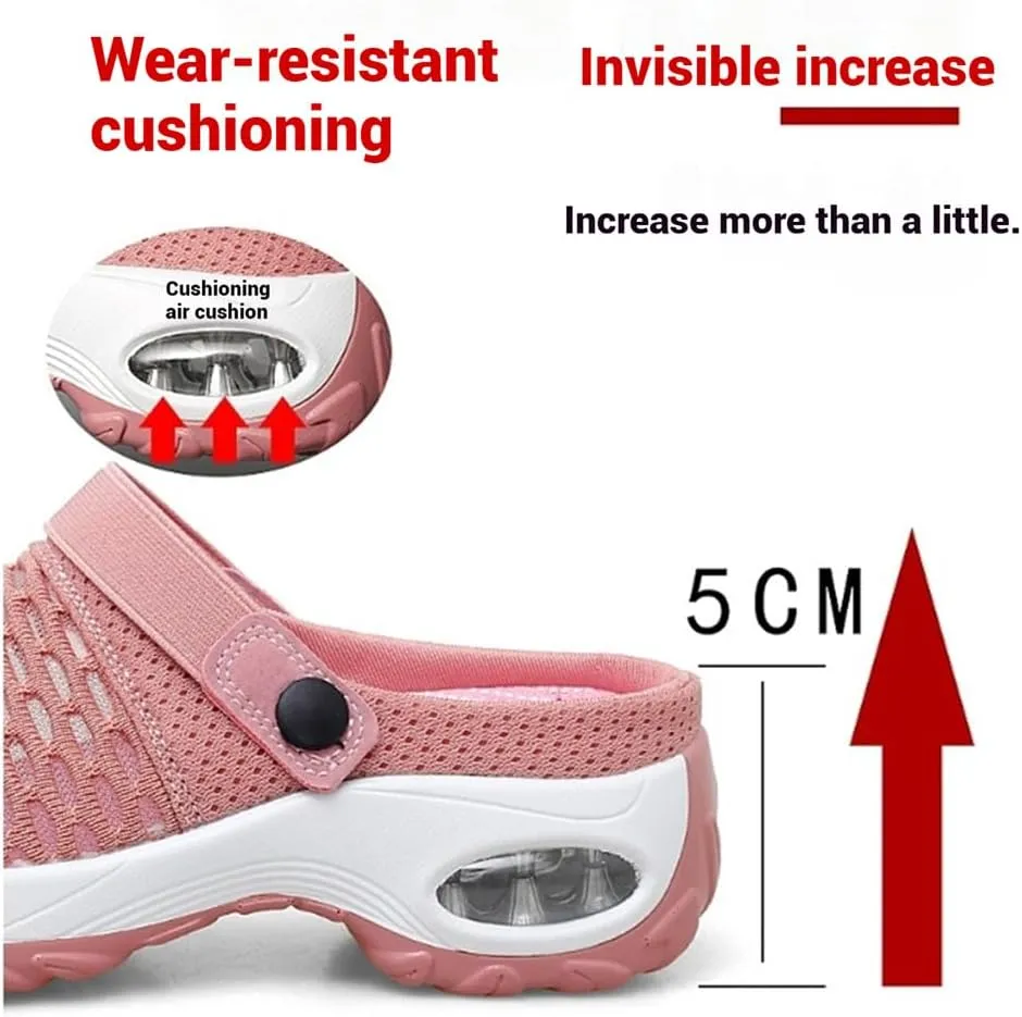 Women's Orthopedic Clogs,with Air Cushion Support,Lightweight Walking Sandals,Breathable Anti-Skid Outdoor Slippers