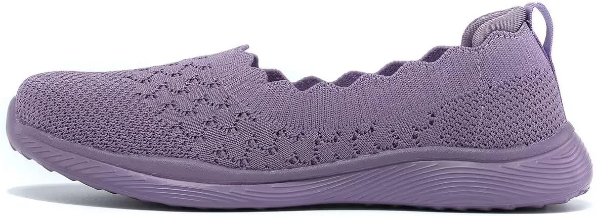 Womens Walking Shoes Slip on Loafer Sneakers Mesh Casual Ballet Flat Nurse Casual Dress Clothes Work Shoes